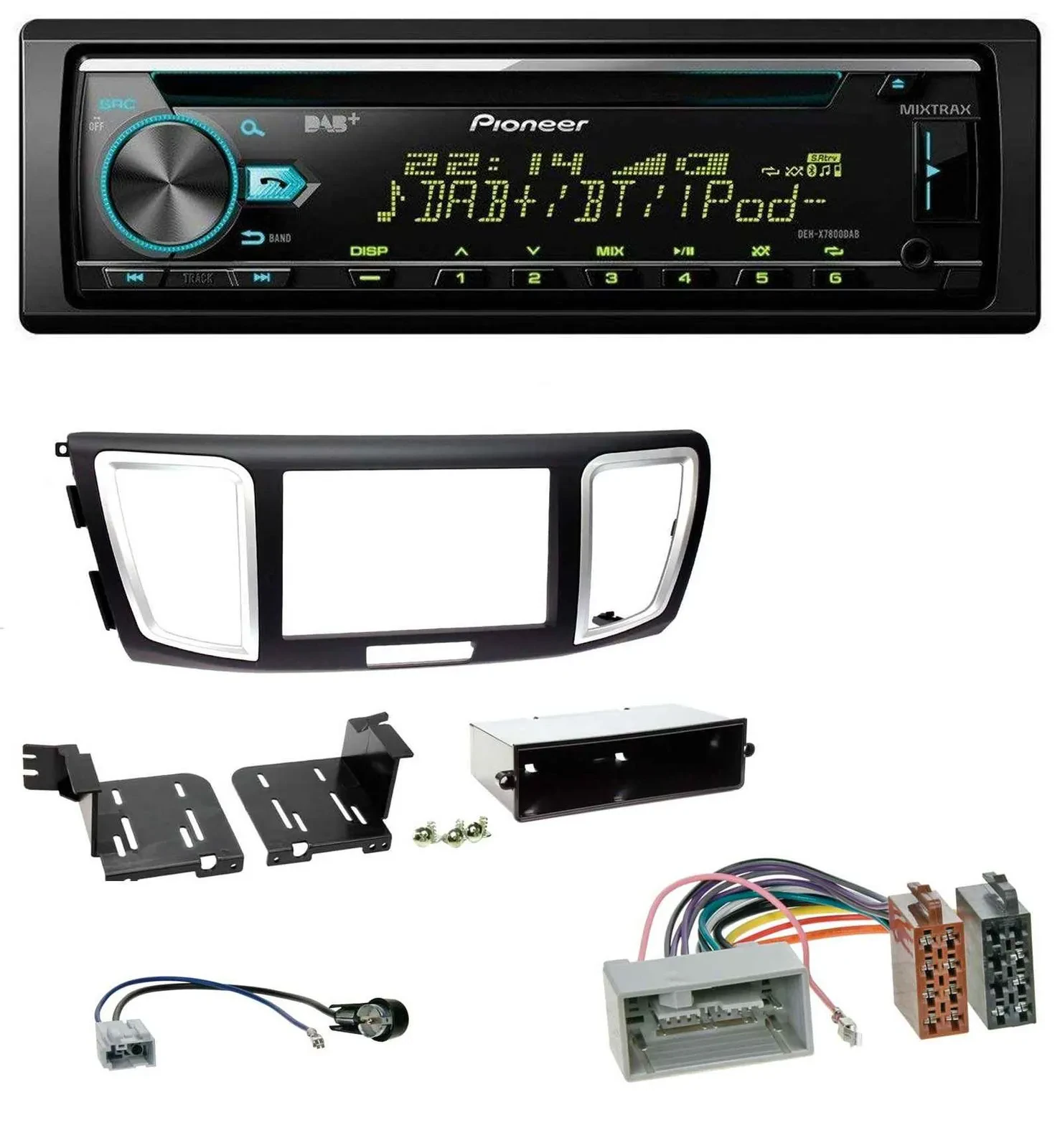 Pioneer DAB MP3 CD USB Bluetooth Autoradio für Honda Accord (ab 2011)