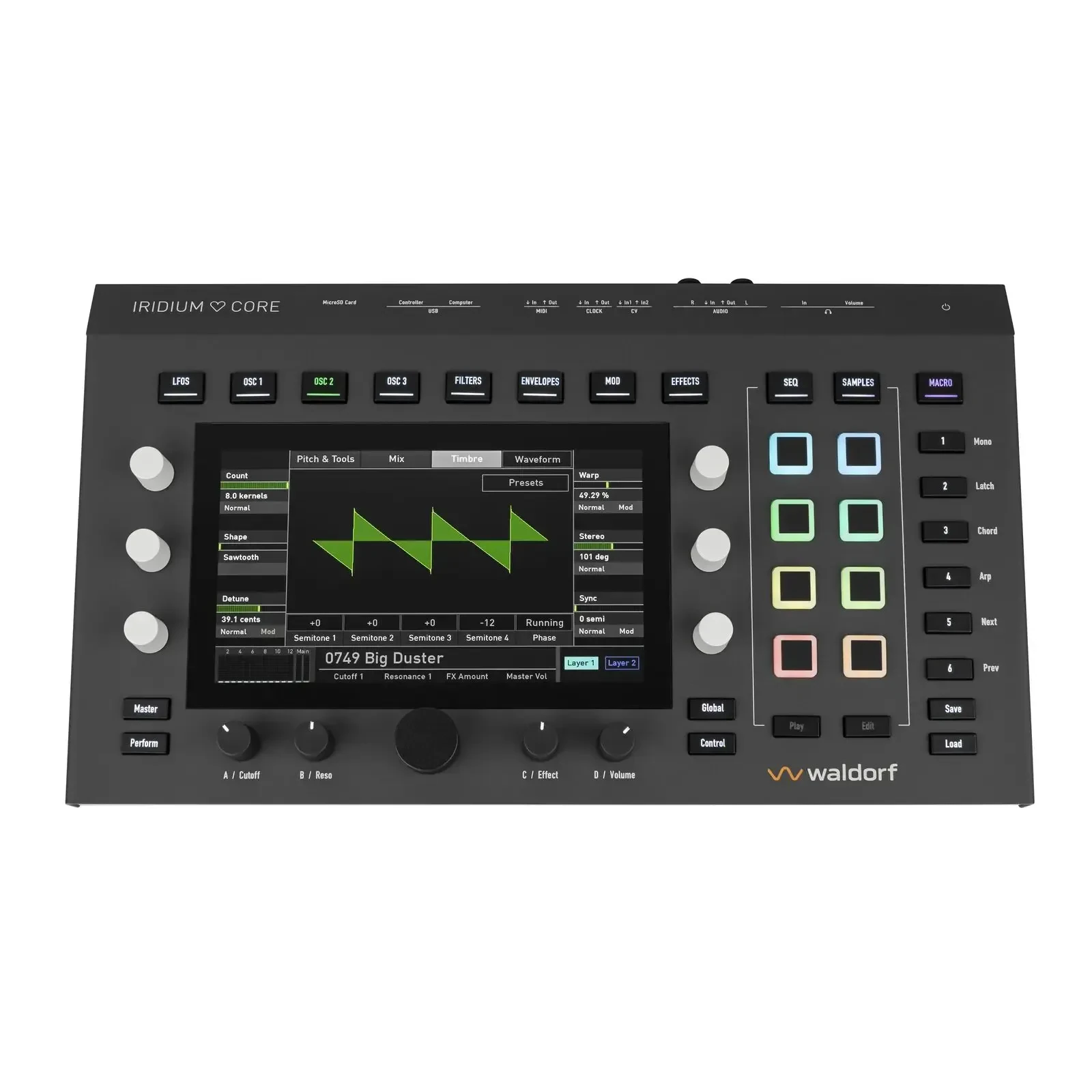 Аналоговый студийный синтезатор Waldorf Iridium