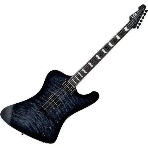 Б/У Электрогитара ESP LTD PHOENIX-1000 QM See Thru Black Sunburst, сквозной гриф, 25.5", санберст