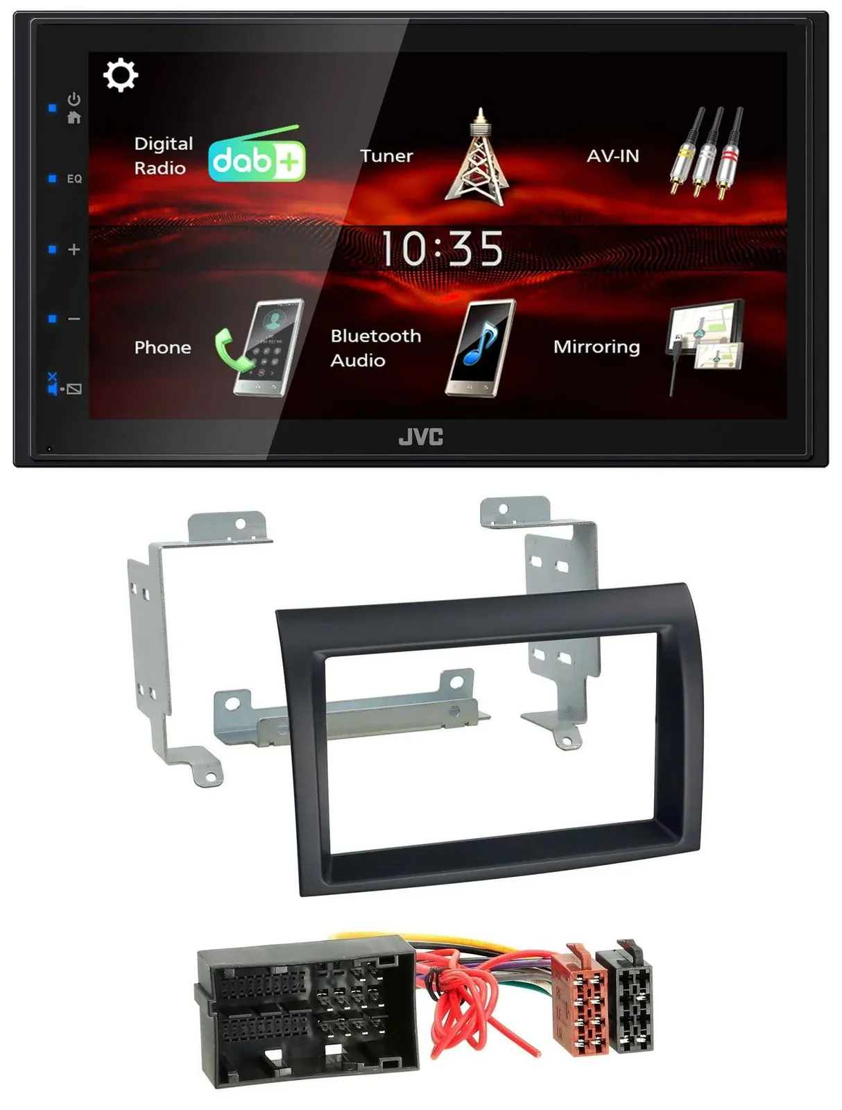 JVC USB Bluetooth MP3 DAB 2DIN Autoradio für Citroen Jumper Fiat Ducato Peugeot