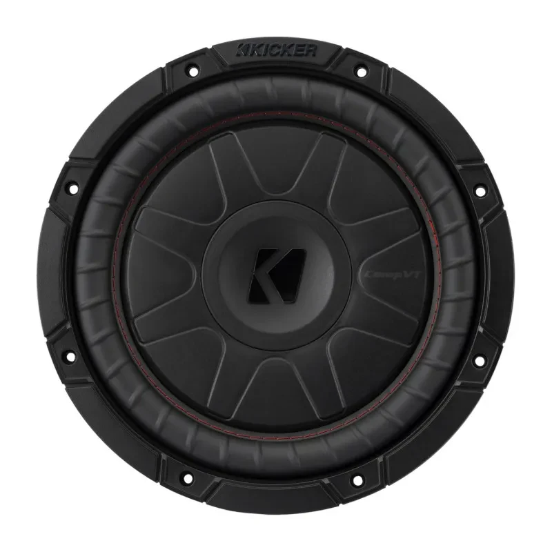 Kicker 52CVT102 10" CompVT Series Single 2-ohm Shallow Subwoofer