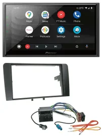 Pioneer USB 2DIN DAB MP3 Bluetooth Autoradio für Audi A3 03-12 8P Quadlock