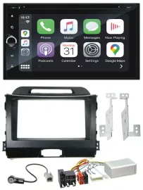 Blaupunkt DAB USB Bluetooth Lenkrad 2DIN TMC Navigation für Kia Sportage 3 10-15