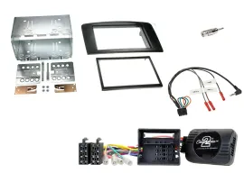 Radioset Lenkradadapter Doppel DIN Autoradio für Mercedes M-Klasse W164 05-11