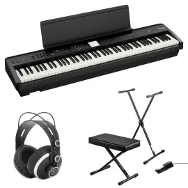 Roland FP-E50 88-Key SuperNATURAL Digital Piano Bundle with Keyboard Stand Bench