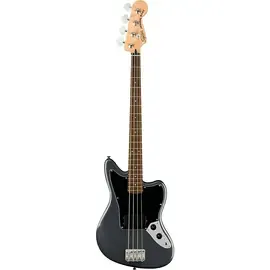 Бас-гитара Fender Squier Affinity Jaguar Bass H Laurel FB Charcoal Frost Metallic