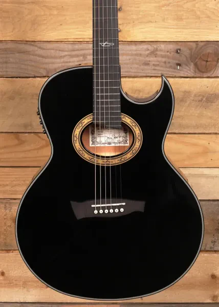 Ibanez Steve Vai Signature EP5 Acoustic/Electric Guitar Black Pearl
