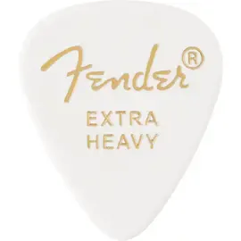 Медиаторы FENDER 351 Shape Premium Picks Extra Heavy White 12 Count, 12 штук, 1.2 мм
