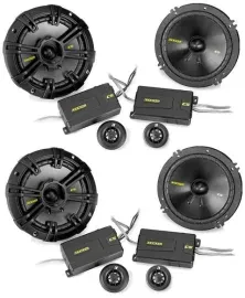 Kicker CSS65 600W Peak 200W RMS 6.5" CSS 2-Way Component Speakers