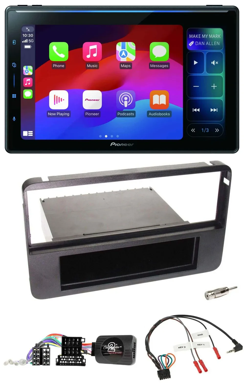 Pioneer Bluetooth DAB Lenkrad USB Autoradio für Alfa 159 Brera Spider