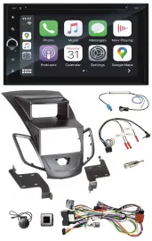 Автомагнитола для Ford Fiesta Blaupunkt 2DIN, навигация, DAB, Bluetooth, USB, поддержка кнопок на руле, TMC, дисплей