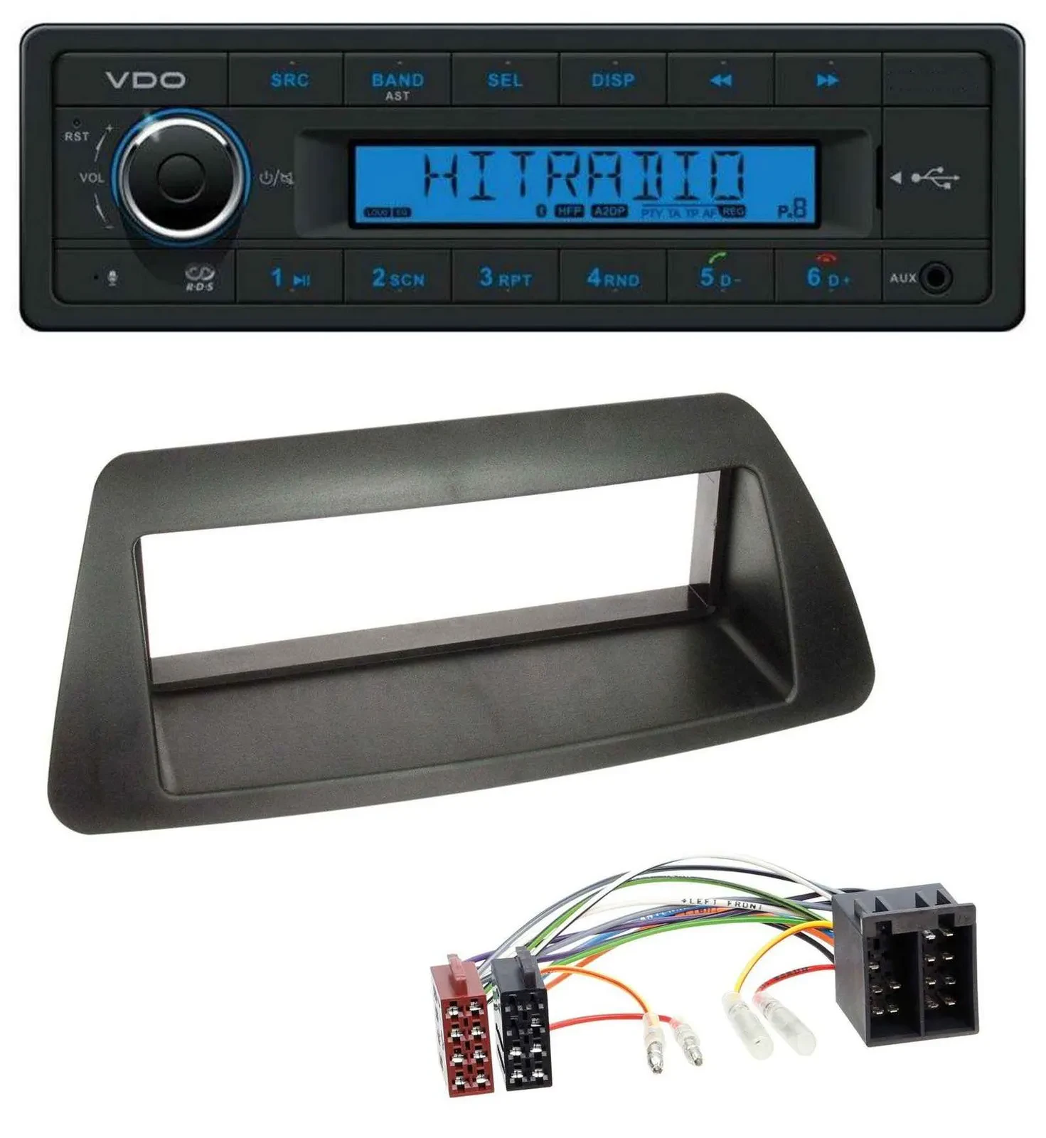 VDO AUX Bluetooth USB MP3 Autoradio für Fiat Bravo Brava Marea Marea-Weekend