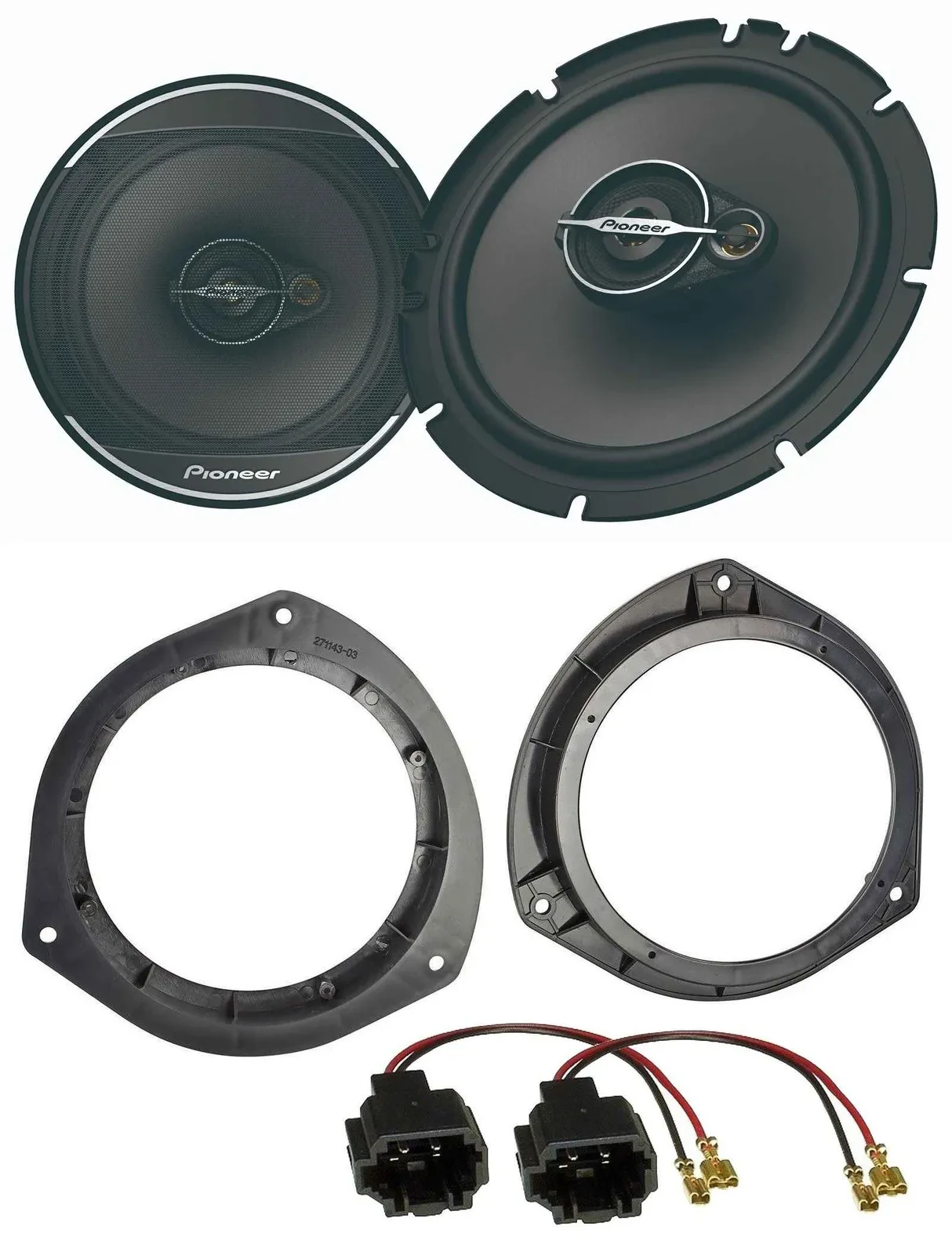 Pioneer 16,5cm 3-Wege 320Watt Lautsprecher für Hyundai i20 ab 15 Tür Front Heck
