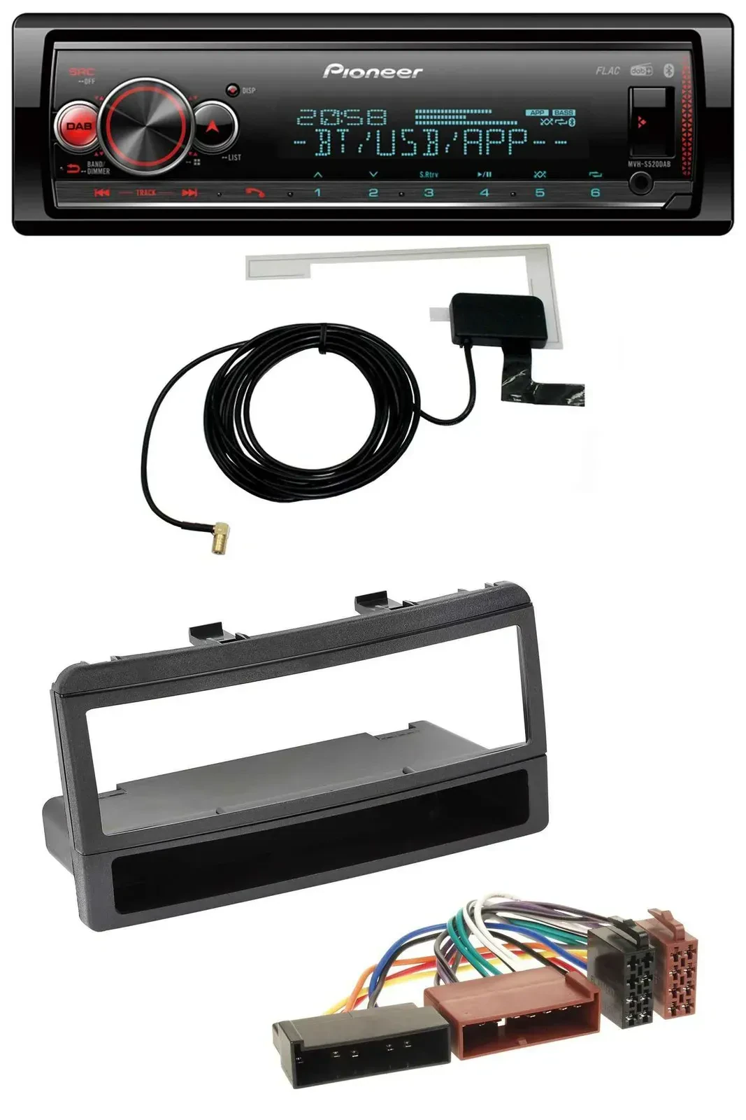 Автомагнитола Pioneer Bluetooth, DAB, USB, MP3 для Ford Mondeo 96–02, Puma, Transit