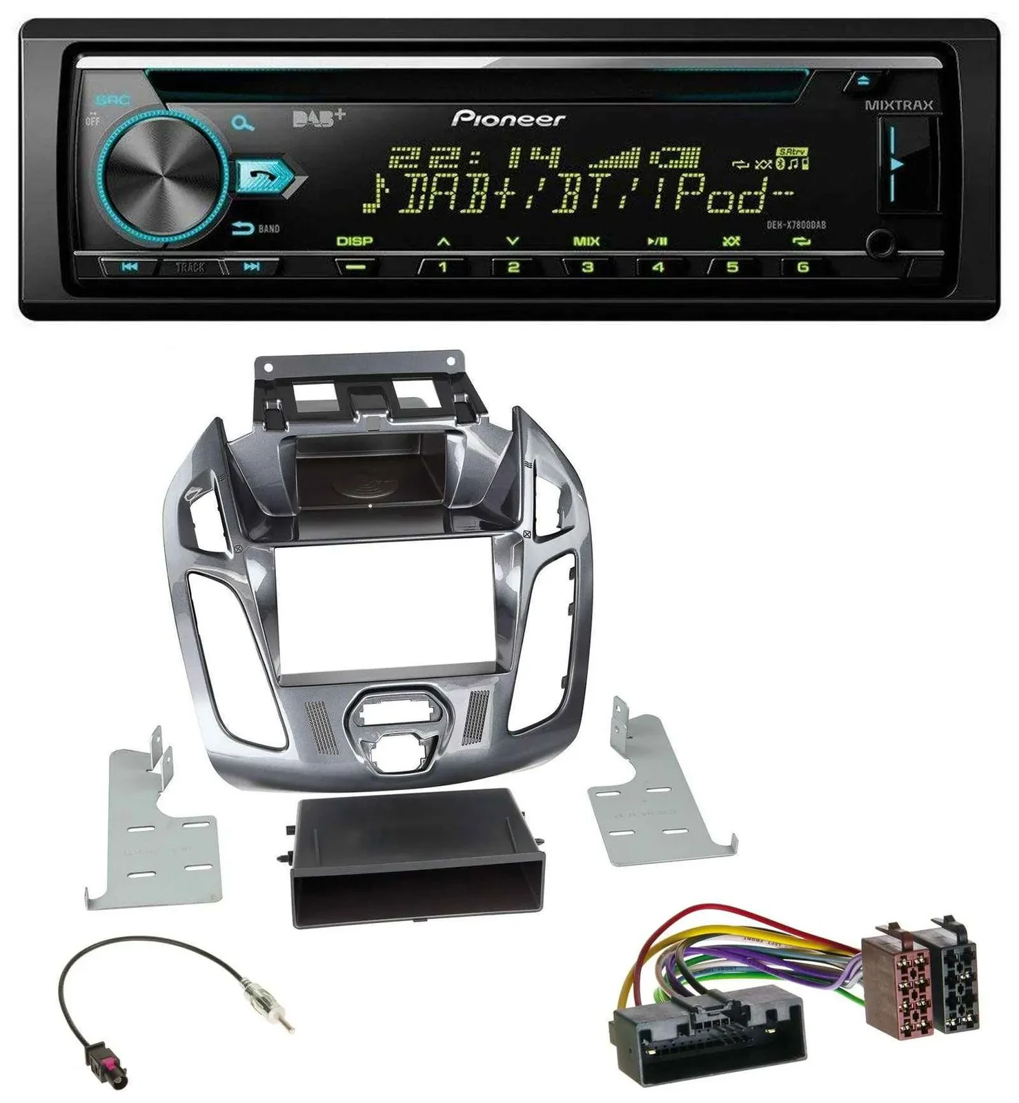 Автомагнитола Pioneer DAB MP3 CD USB Bluetooth для Ford Connect/Transit (2012–2018)