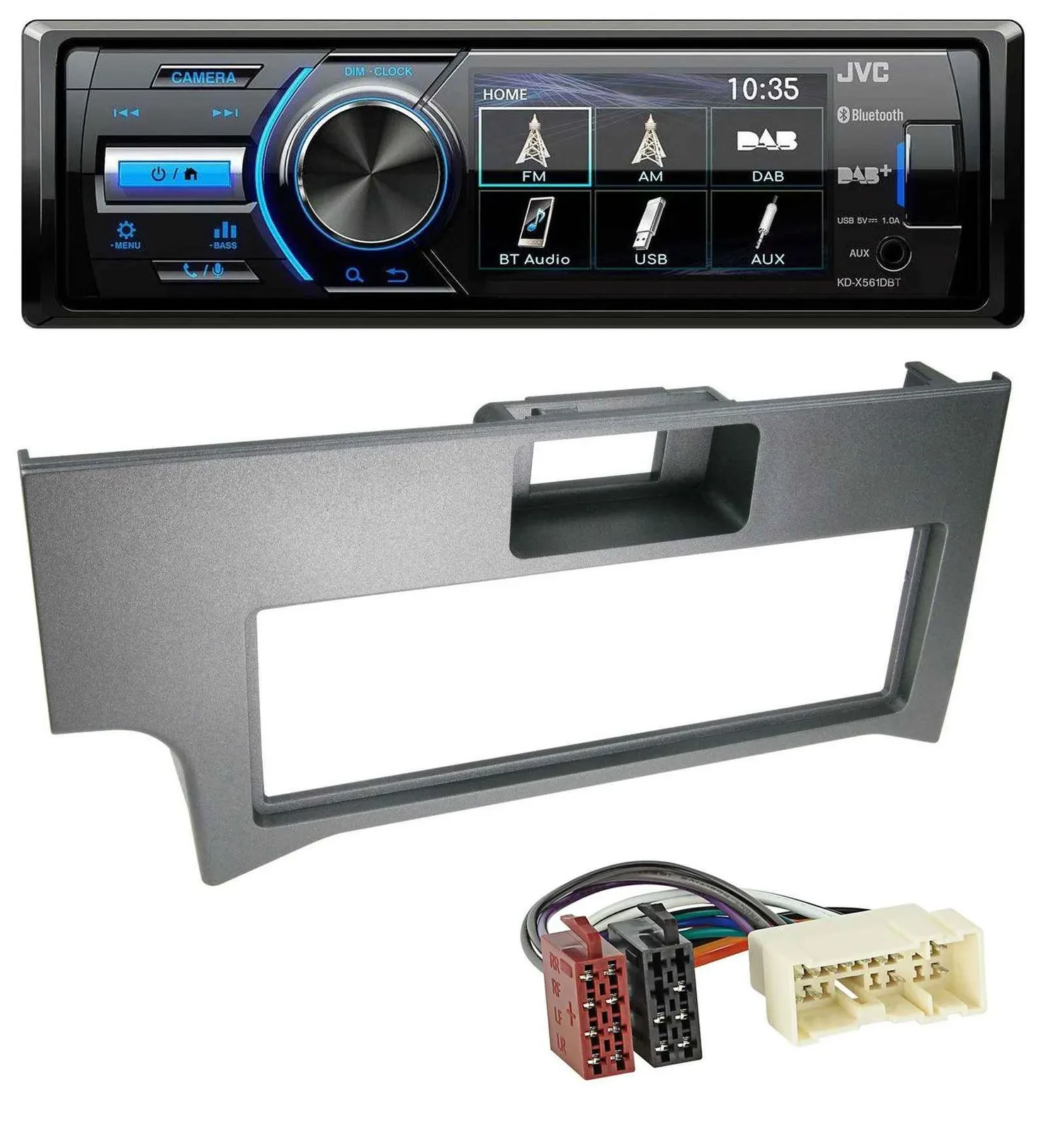 JVC Bluetooth MP3 USB DAB Autoradio für Nissan Primera P11-144 Facelift 1999-200