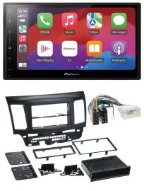 Автомагнитола Pioneer 2DIN, DAB, USB, MP3, Bluetooth для Mitsubishi Lancer/EVO (с 2008)