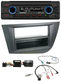 Автомагнитола Blaupunkt MP3 CD Bluetooth USB для Seat Leon 2005–2010, чёрный