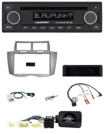 Blaupunkt Lenkrad Bluetooth DAB CD USB Autoradio für Toyota Yaris 2007-2011 silb
