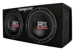 MTX Terminator TNE212DV 1000 Watt RMS Dual 12" Subwoofers + Vented Sub Box