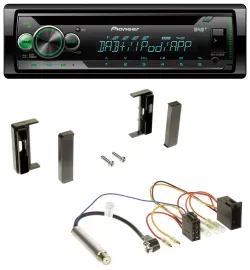 Pioneer USB MP3 DAB AUX CD Autoradio für Audi TT (1998-2006) - ISO