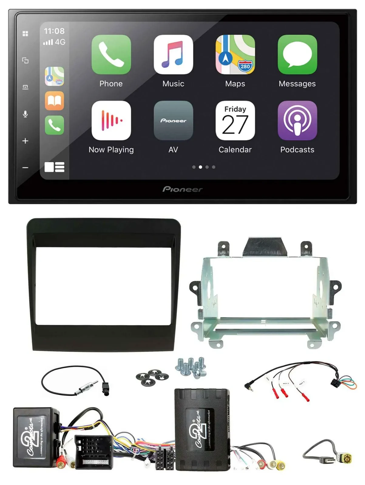 Автомагнитола Pioneer 2-DIN Bluetooth DAB USB для Porsche 911 (2011–2017)