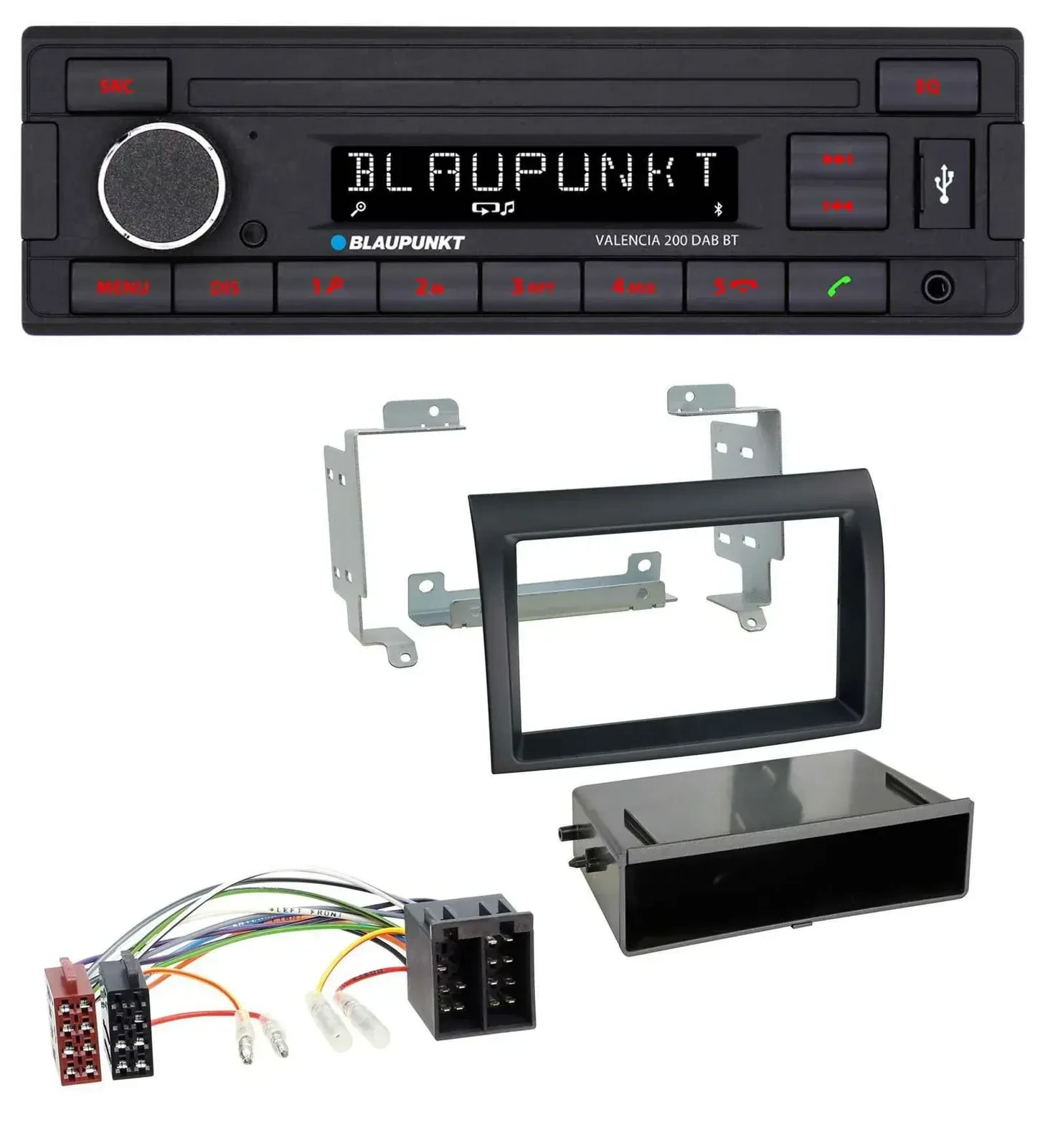 Blaupunkt DAB MP3 Bluetooth USB Autoradio für Fiat Ducato (2006-2010) schwarz