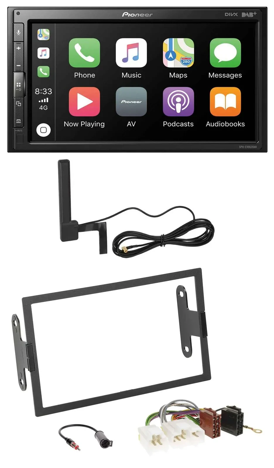 Pioneer USB 2DIN Bluetooth DAB MP3 Autoradio für Nissan 200 SX 1994-1998 240 SX