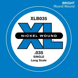 Струна для бас-гитары D'Addario XLB035, сталь никелированная, круглая оплетка, калибр 35