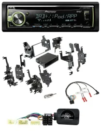 Автомагнитола для Toyota Yaris 2007–2012 Pioneer DAB, USB, MP3, CD, поддержка управления с руля
