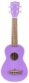 KALA Makala Shark MK-SS-PUR - Sea Urchin Purple Soprano Shark Ukulele, with Tote