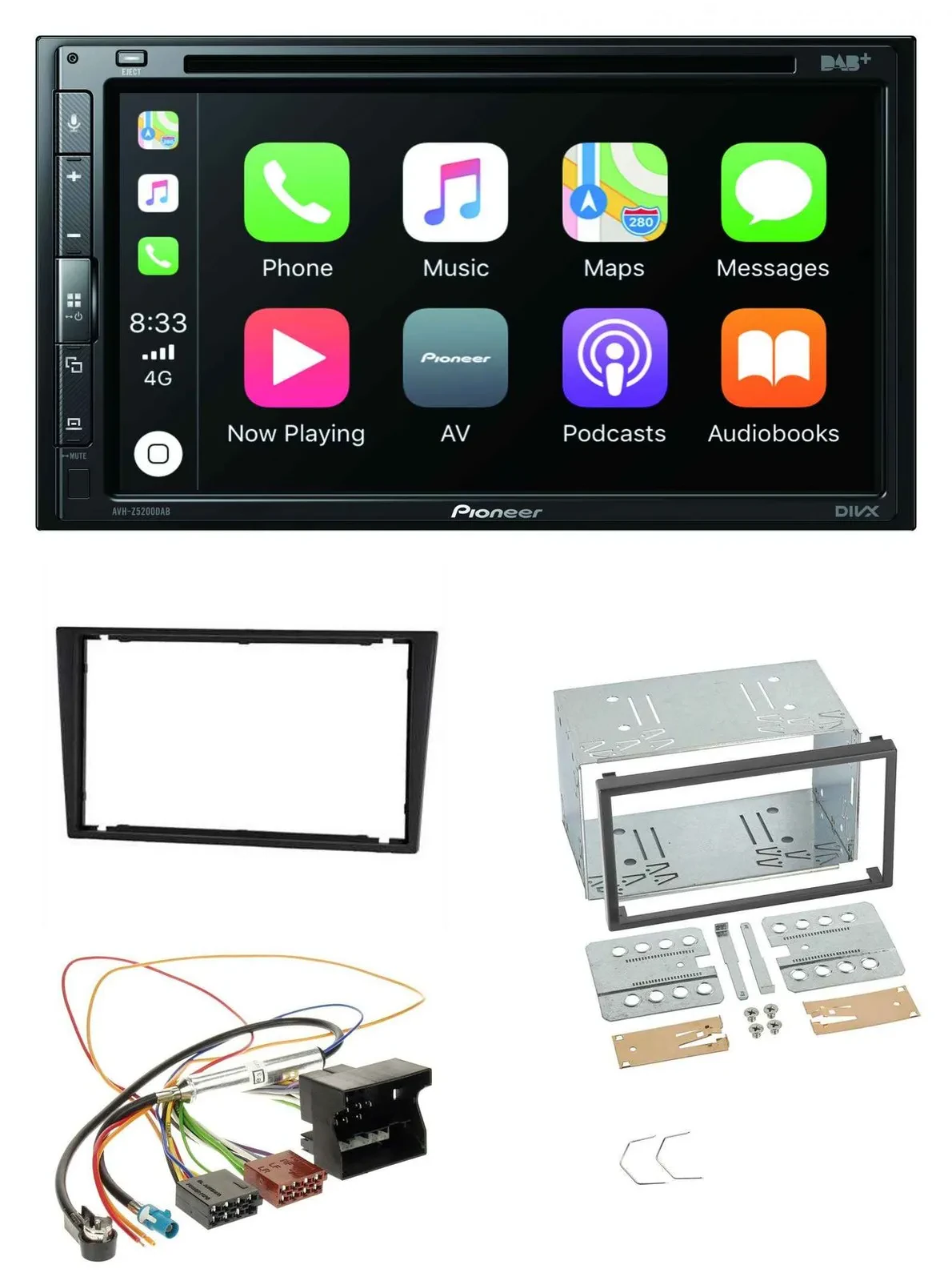 Pioneer DVD 2DIN MP3 DAB Bluetooth USB Autoradio für Opel Corsa C Signum Vectra