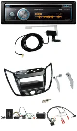 Автомагнитола Pioneer Bluetooth DAB USB CD для Ford C‑Max/Kuga, черный глянец