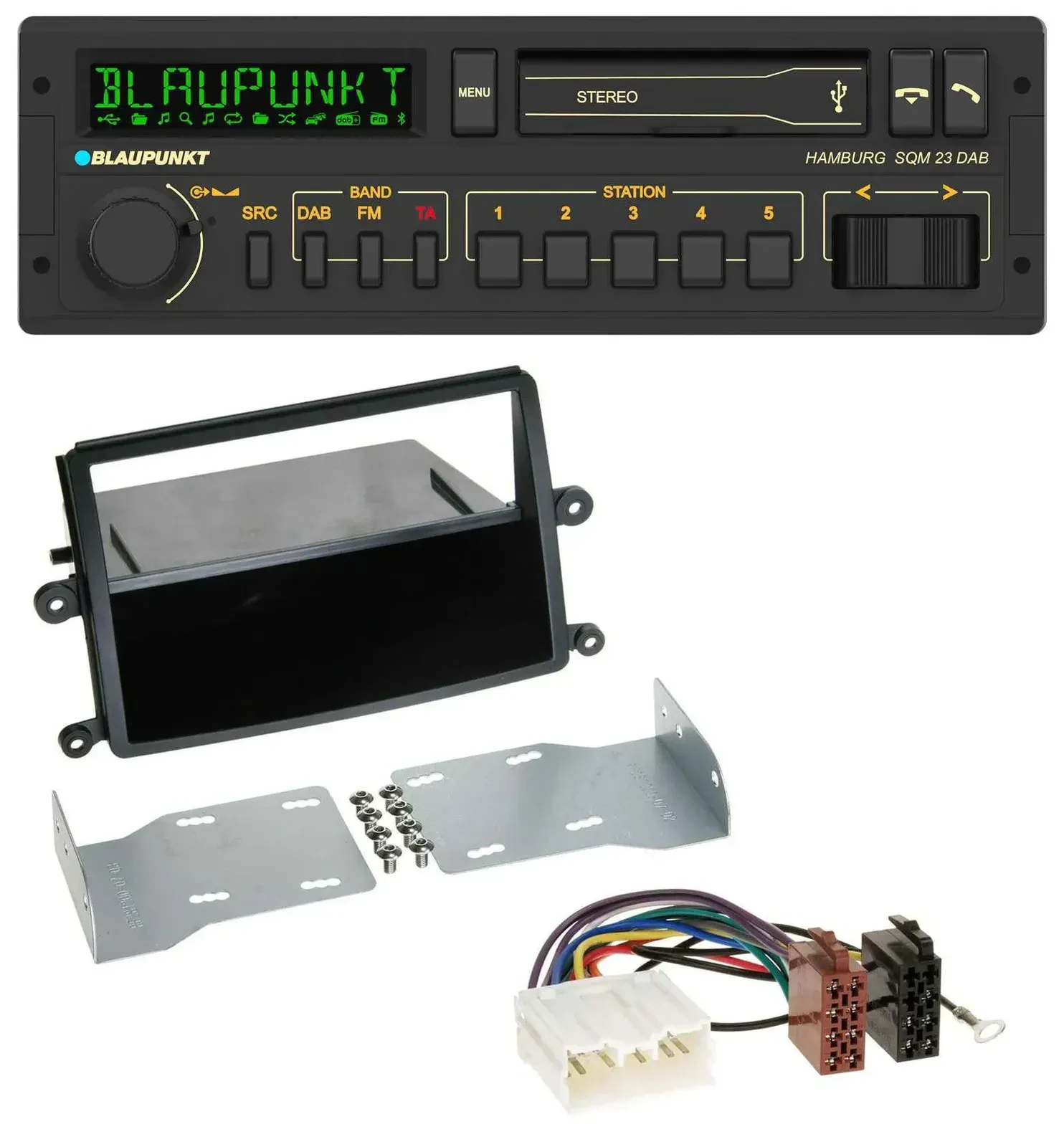 Blaupunkt USB DAB Bluetooth MP3 Autoradio für Mitsubishi L200 (KAOT, ab 2006)