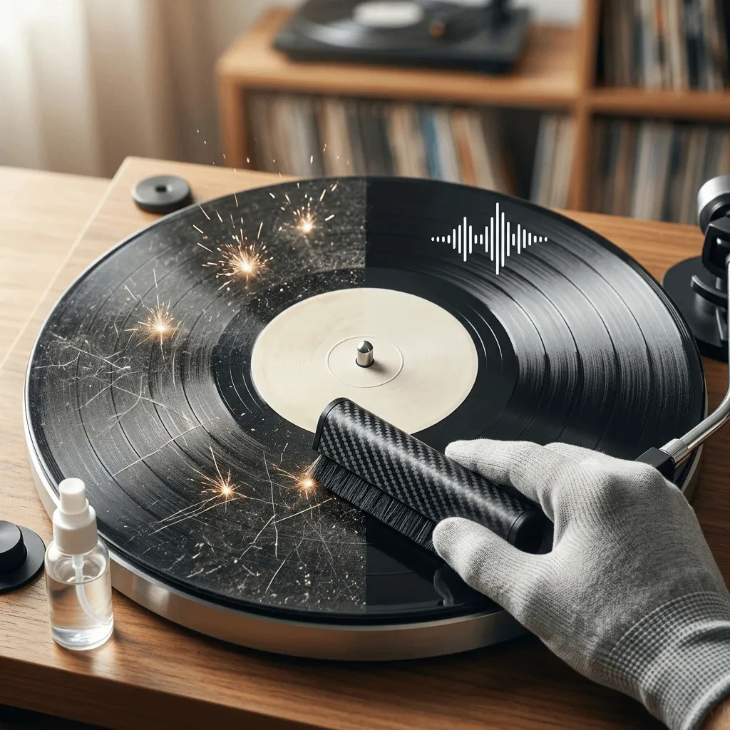 Как убрать треск и шум на виниловых пластинках