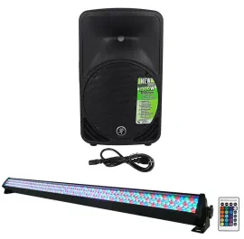 Mackie SRM350V3 SRM350-V3 1000 Watt 10" Powered PA DJ Speaker w/DSP+ROCKSTRIP