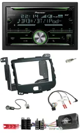 Pioneer Bluetooth Lenkrad DAB 2DIN USB CD Autoradio für Hyundai i10 09-13 Rubber