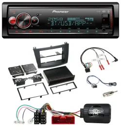 Pioneer Bluetooth USB Lenkrad DAB Autoradio für Mazda 3 2009-2013 analog