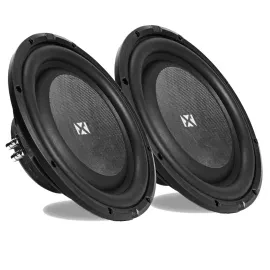 (2) NVX SMW12D4 | S-Series Shallow Mount Dual 4-Ohm Subwoofer