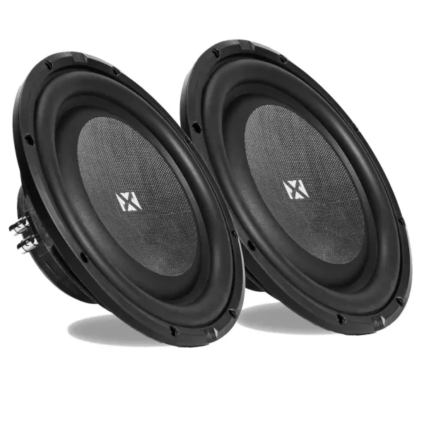 (2) NVX SMW12D4 | S-Series Shallow Mount Dual 4-Ohm Subwoofer