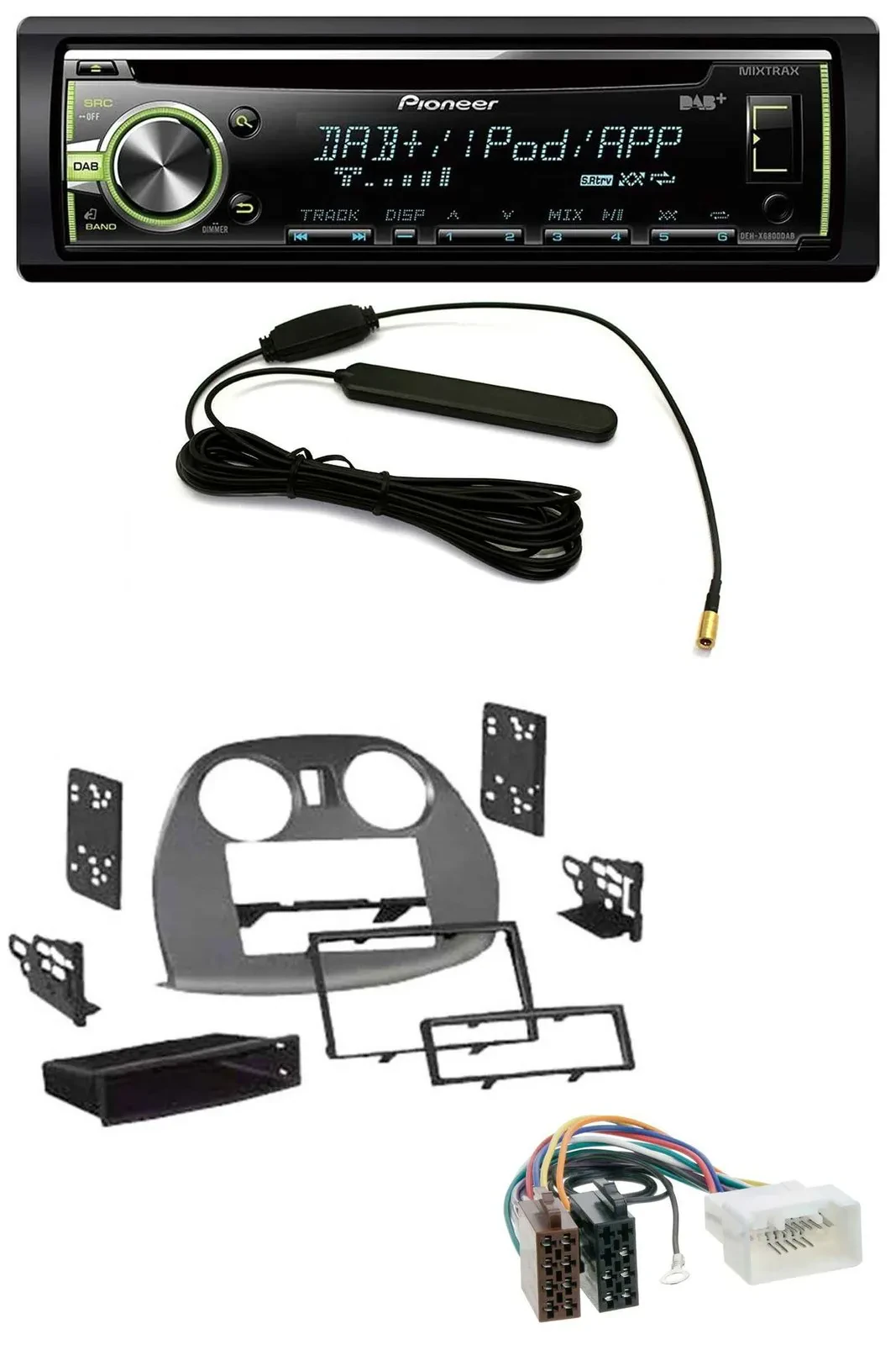 Автомагнитола для Mitsubishi Eclipse 4G (2005–2012) Pioneer MP3 USB CD DAB AUX