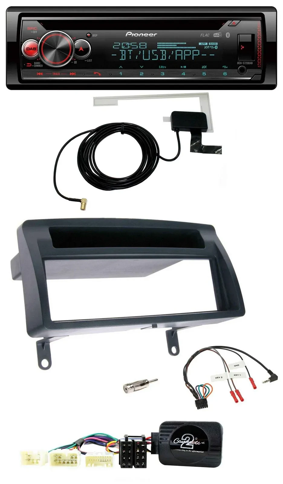 Pioneer DAB CD Lenkrad USB Bluetooth Autoradio für Toyota Corolla E12 2001-2007