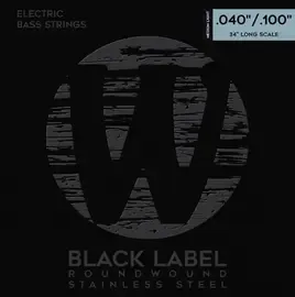 Струны для бас-гитары Warwick 40210 ML 4 Black Label 40-100