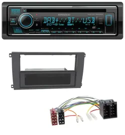Автомагнитола для Porsche Cayenne (2002–2007) Kenwood MP3, Bluetooth, DAB, USB, CD