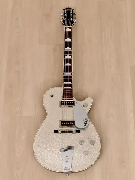 Электрогитара Gretsch Silver Silver Jet G6129-1957 SS Silver Sparkle w/case Japan 2005