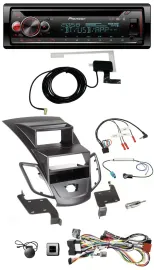 Pioneer DAB CD Lenkrad USB Bluetooth Autoradio für Ford Fiesta 08-10 Display sch