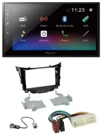 Pioneer USB Bluetooth DAB 2DIN MP3 Autoradio für Hyundai I30 (ab 2017)