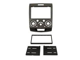 Radioblende Doppel DIN Autoradio für Mazda BT-50 Ford Ranger 2006-2012 dunkelsil