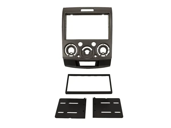 Radioblende Doppel DIN Autoradio für Mazda BT-50 Ford Ranger 2006-2012 dunkelsil