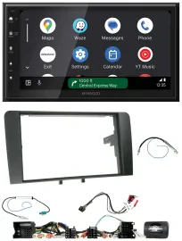Kenwood DAB Bluetooth USB Lenkrad 2DIN Autoradio für Audi A3 8P 2003-2012 Aktivs